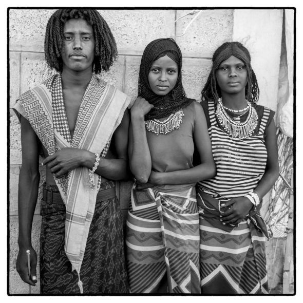 Afar Man and Girls