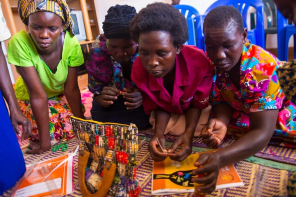 Ugandan women learn how to sew